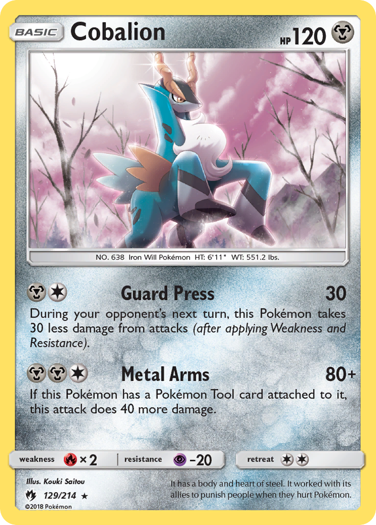 Cobalion — illustrated card