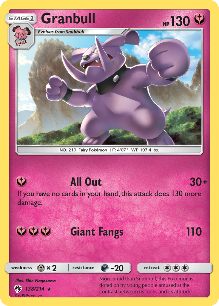 Granbull — illustrated card