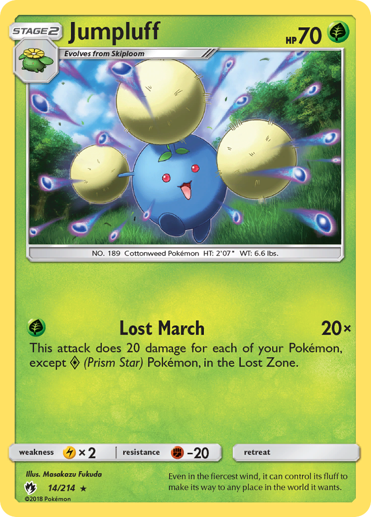 Jumpluff — illustrated card