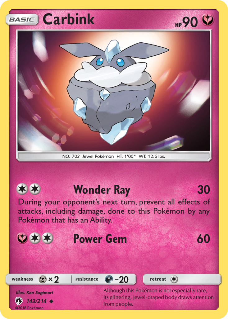 Carbink — illustrated card