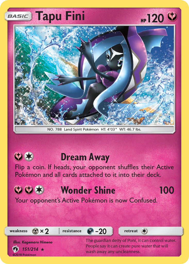 Tapu Fini — illustrated card