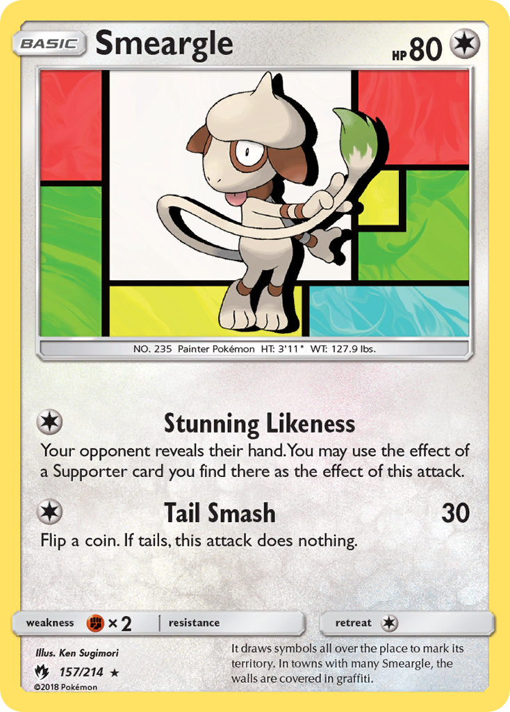 Smeargle — illustrated card
