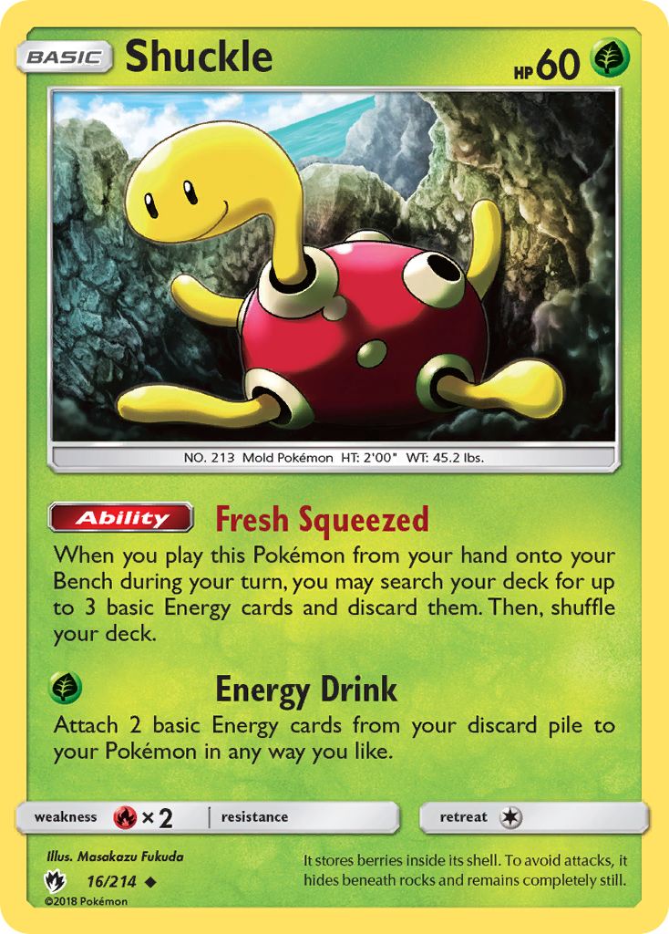 Shuckle — illustrated card