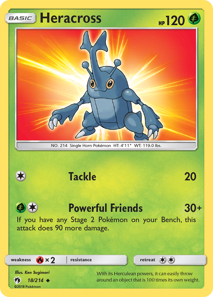 Heracross — illustrated card