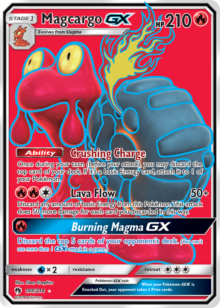 Magcargo-GX — illustrated card
