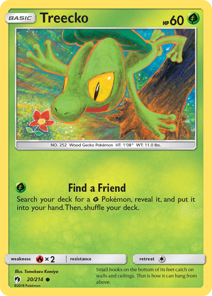 Treecko — illustrated card