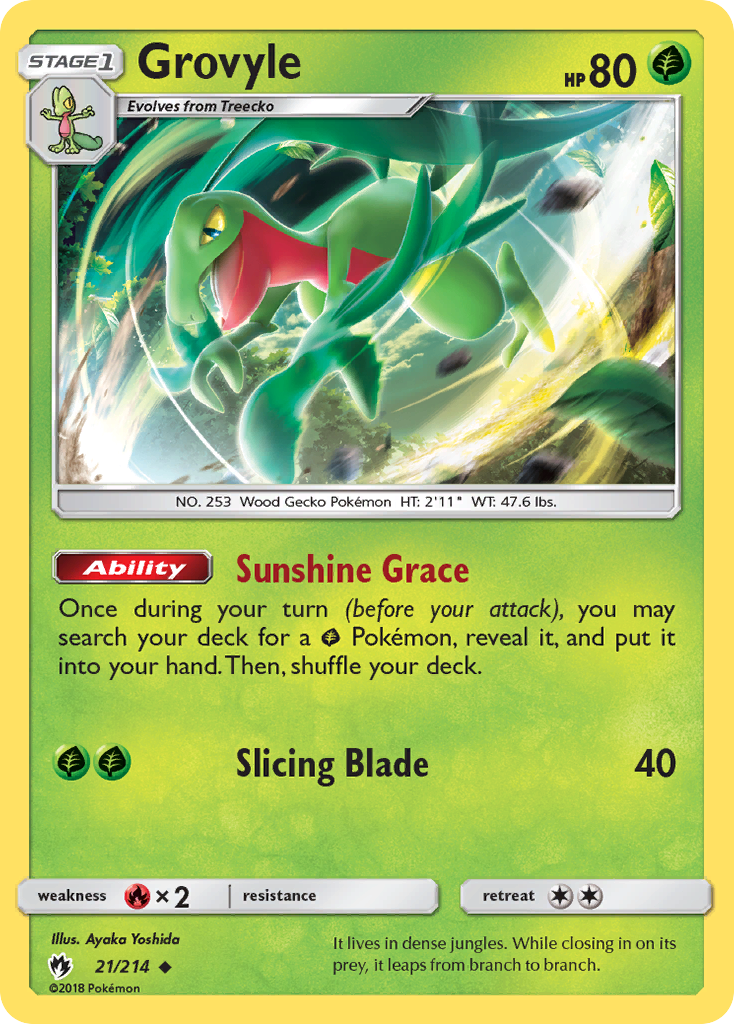Grovyle — illustrated card