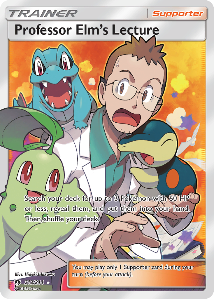 Professor Elm's Lecture — illustrated card