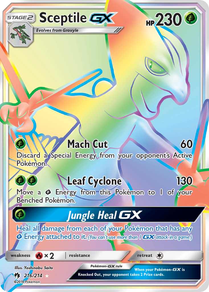 Sceptile-GX — illustrated card