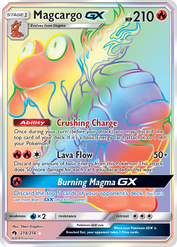 Magcargo-GX — illustrated card