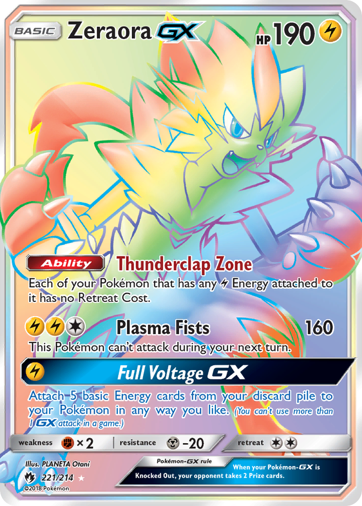 Zeraora-GX — illustrated card