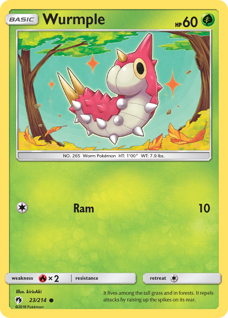Wurmple — illustrated card