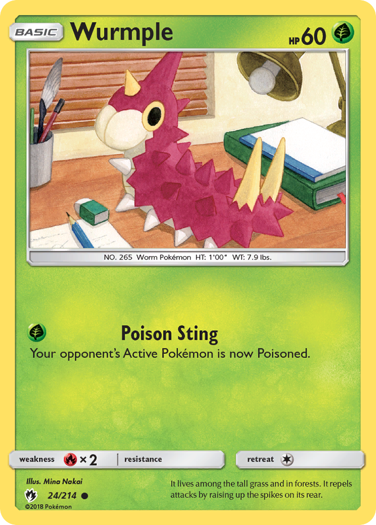 Wurmple — illustrated card