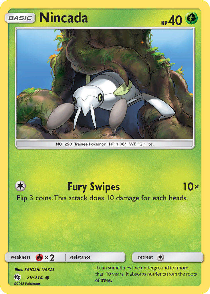 Nincada — illustrated card
