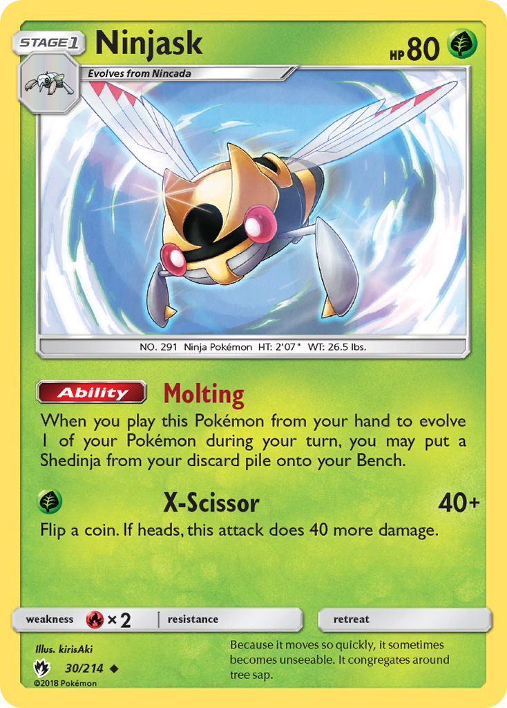 Ninjask — illustrated card