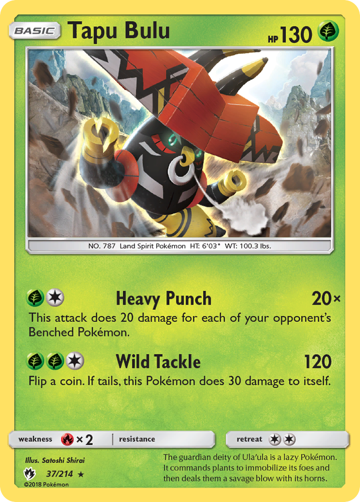 Tapu Bulu — illustrated card