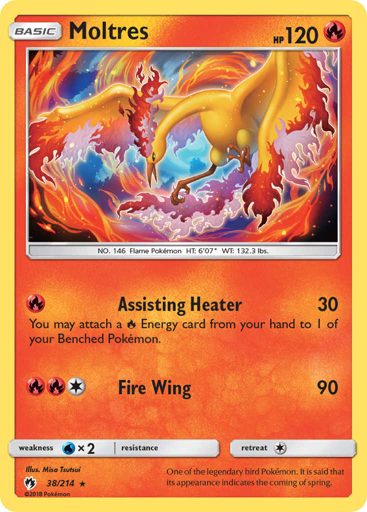 Moltres — illustrated card