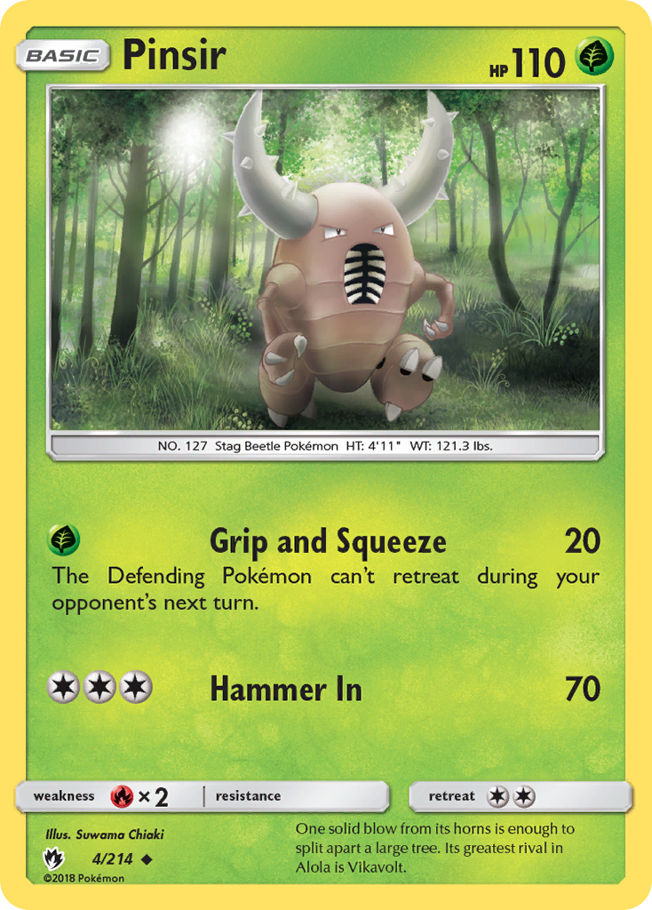 Pinsir — illustrated card