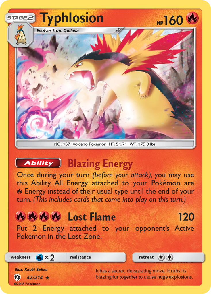 Typhlosion — illustrated card