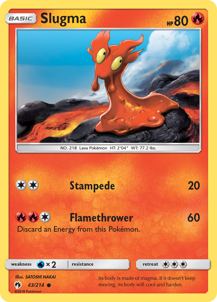 Slugma — illustrated card