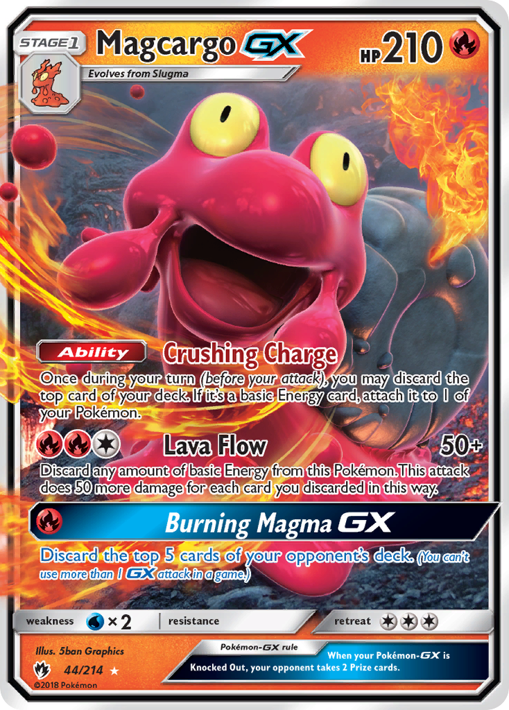 Magcargo-GX — illustrated card