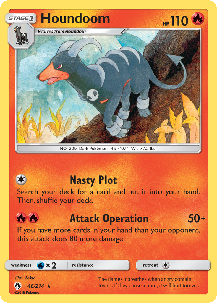 Houndoom — illustrated card