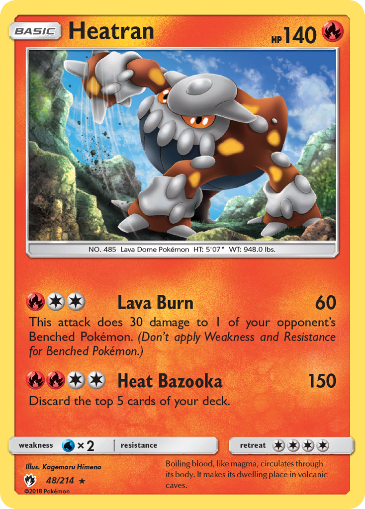 Heatran — illustrated card