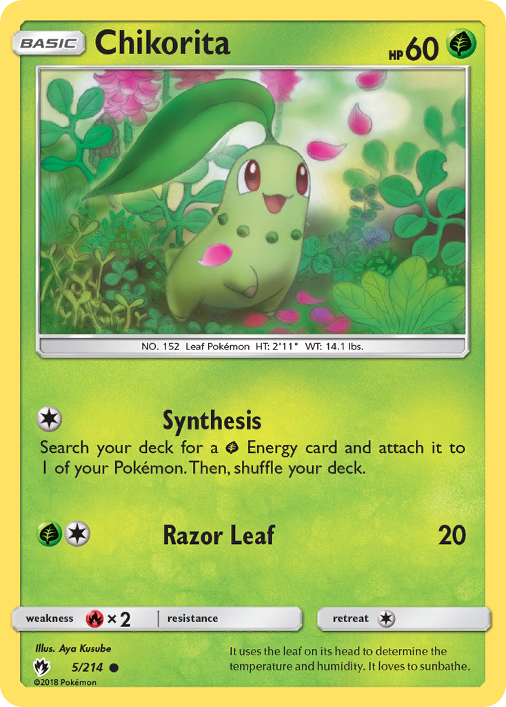Chikorita — illustrated card