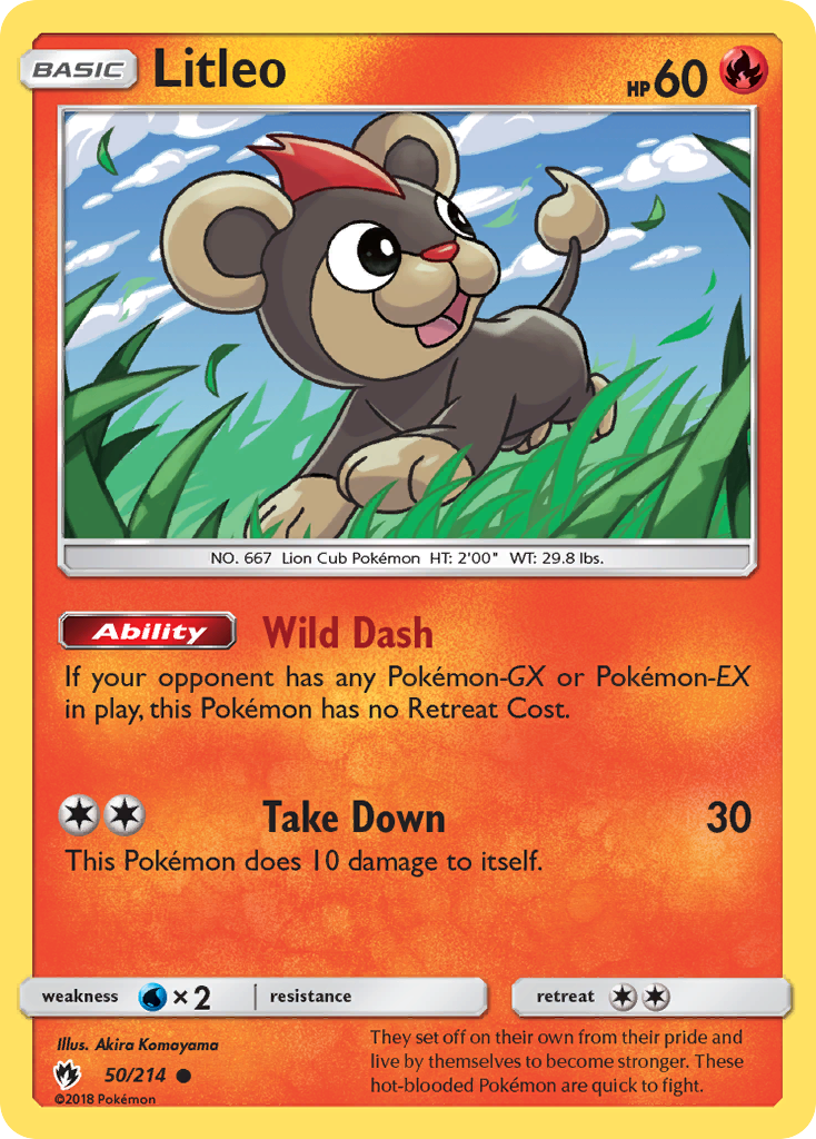 Litleo — illustrated card
