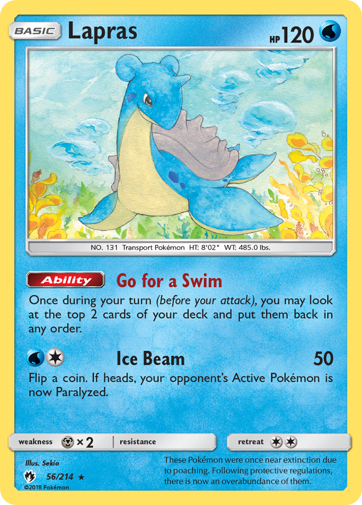 Lapras — illustrated card