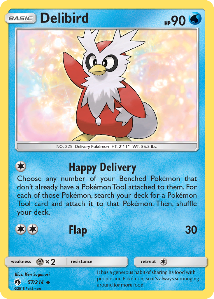 Delibird — illustrated card