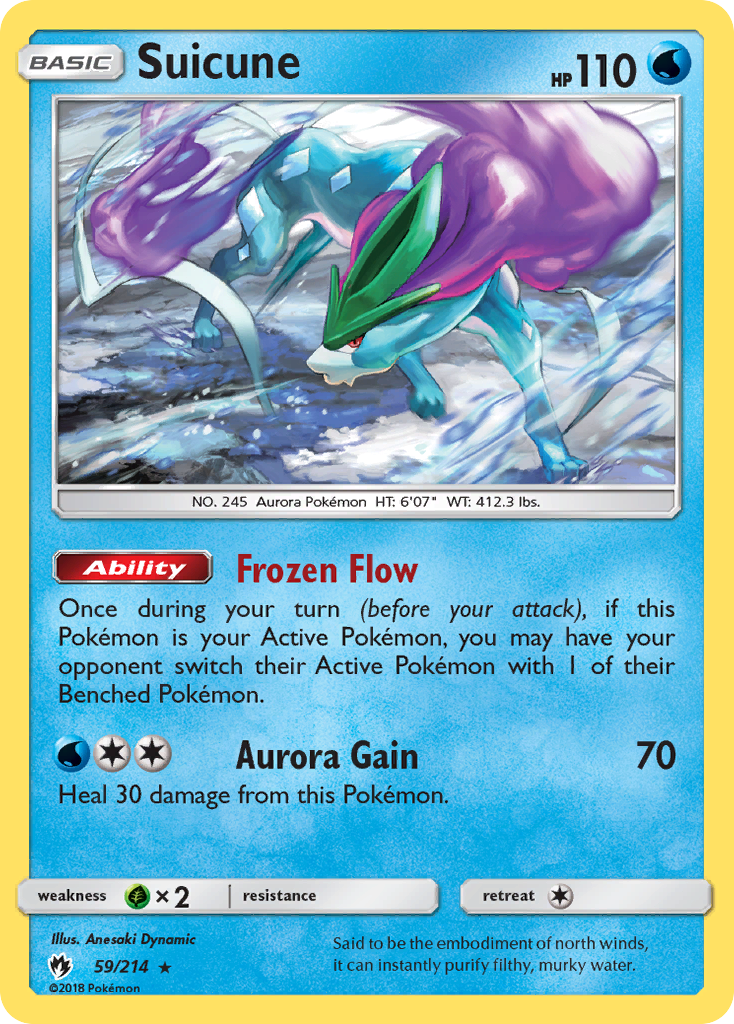 Suicune — illustrated card