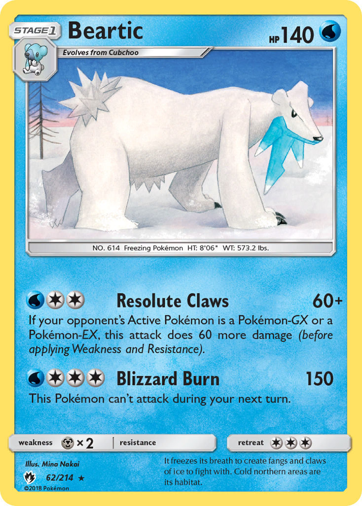 Beartic — illustrated card