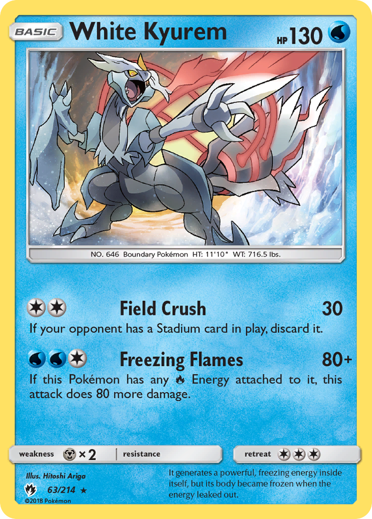 White Kyurem — illustrated card