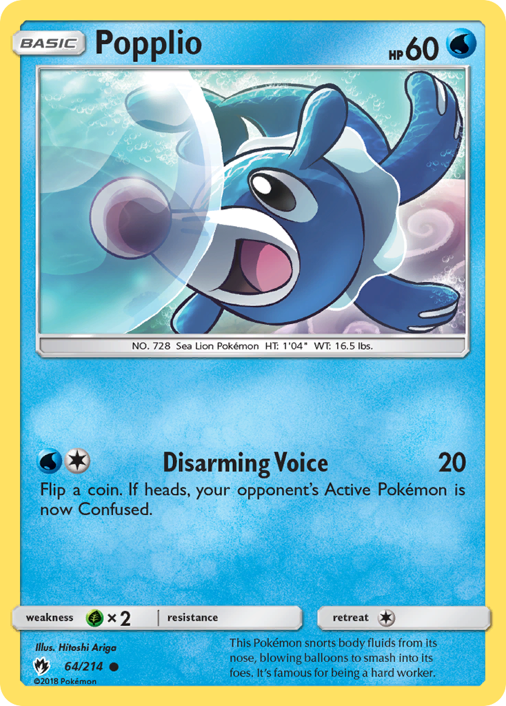 Popplio — illustrated card