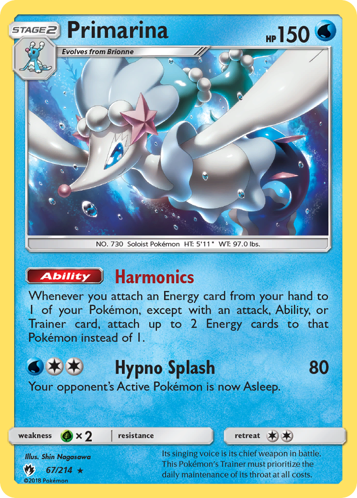 Primarina — illustrated card