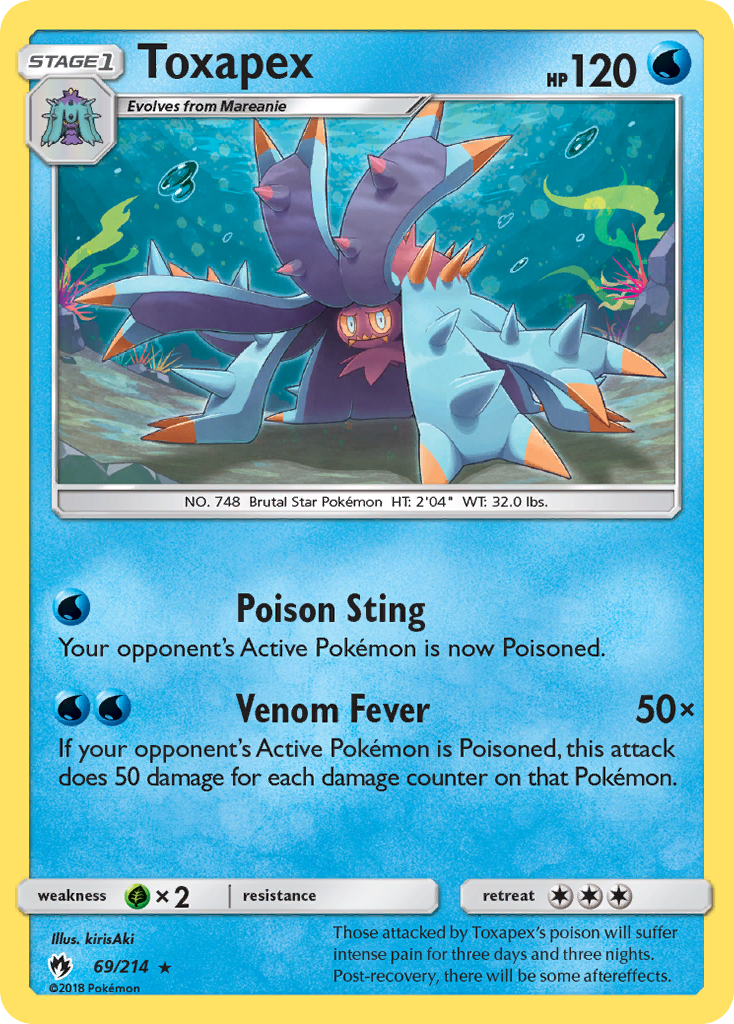 Toxapex — illustrated card