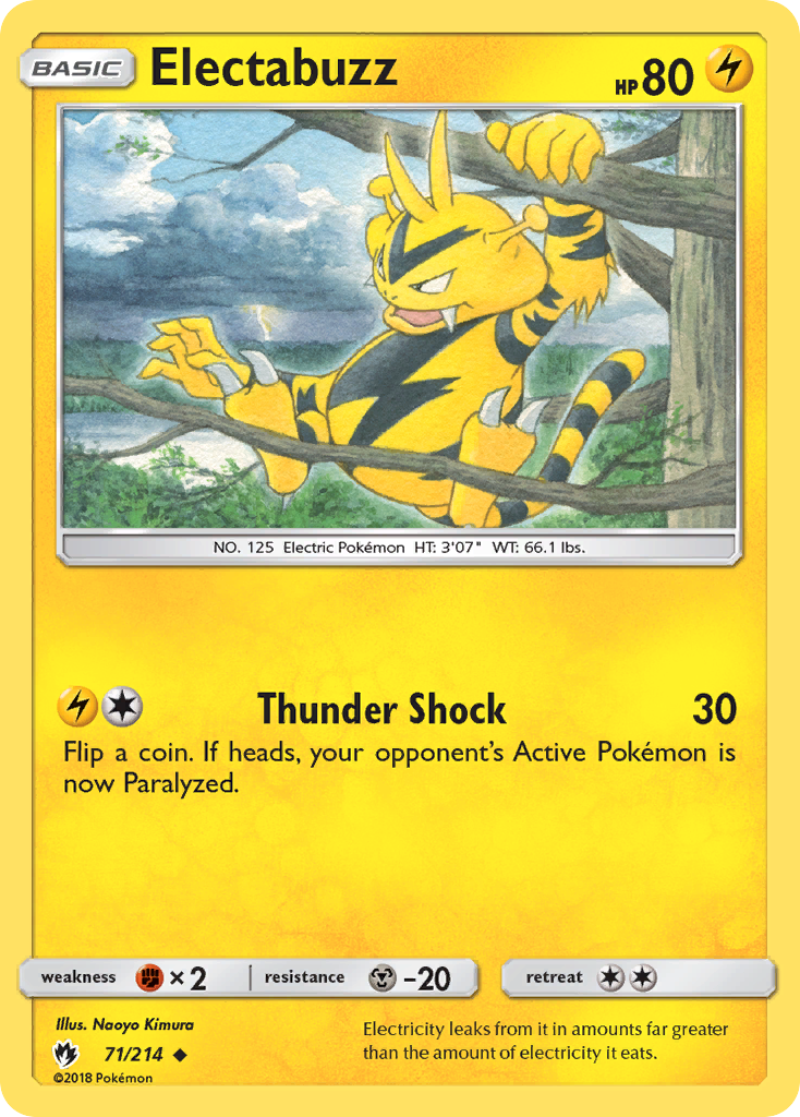 Electabuzz — illustrated card