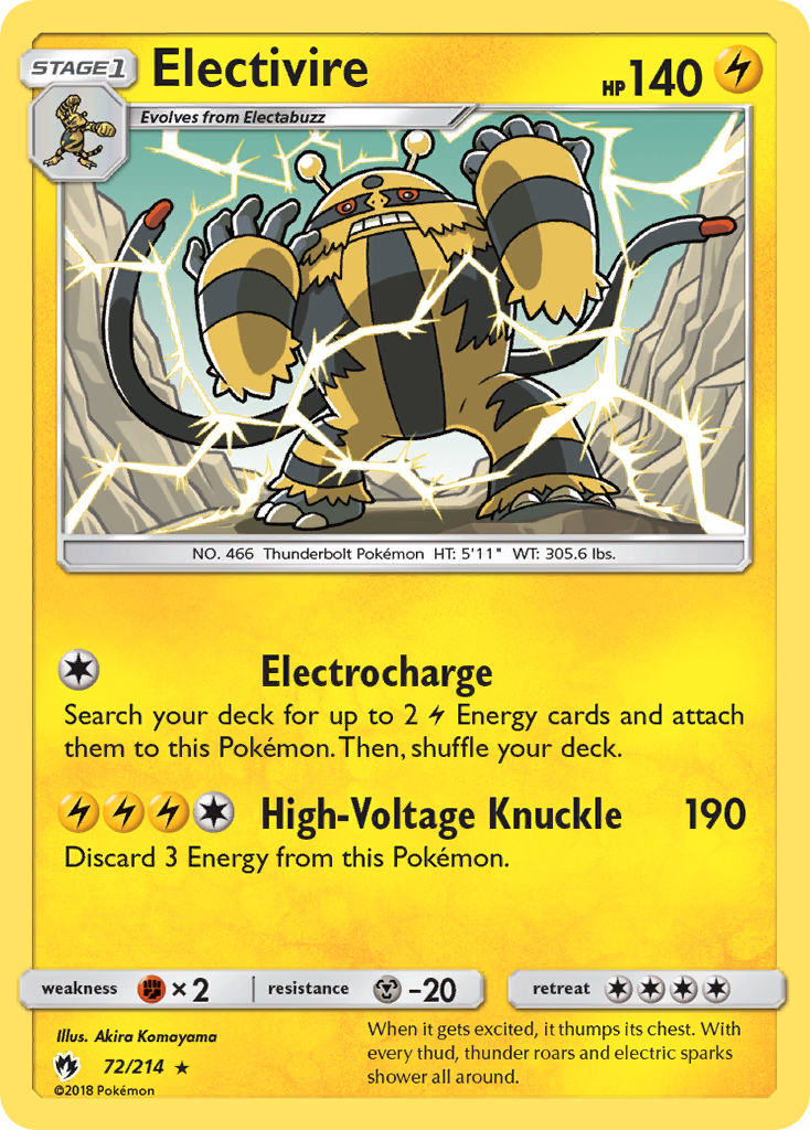 Electivire — illustrated card