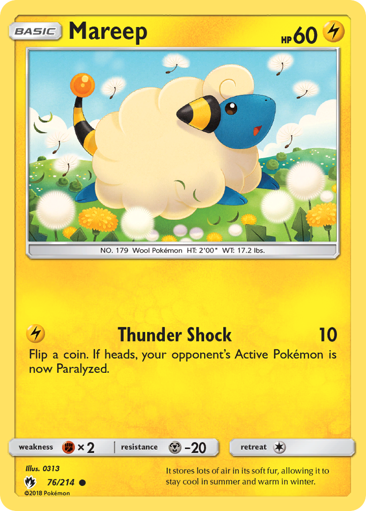 Mareep — illustrated card