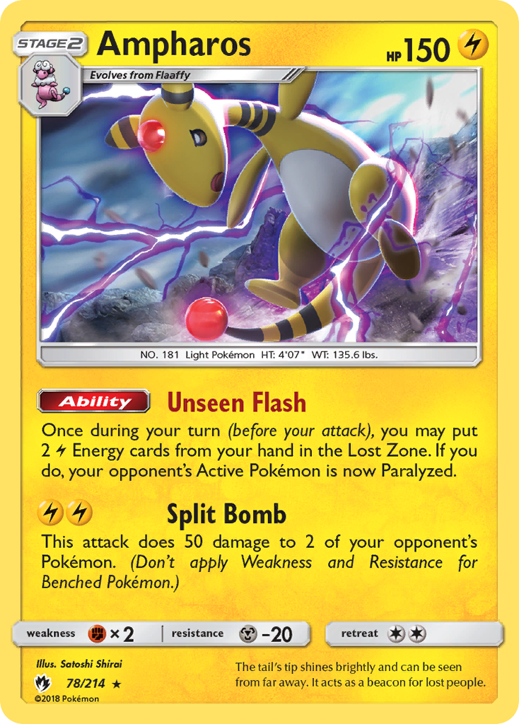 Ampharos — illustrated card