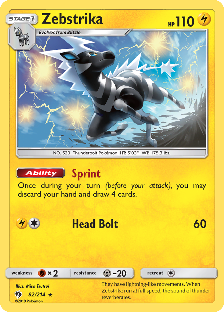 Zebstrika — illustrated card