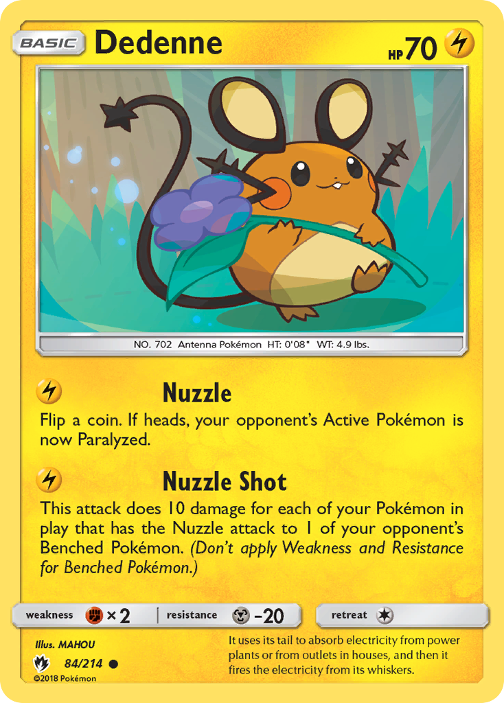 Dedenne — illustrated card