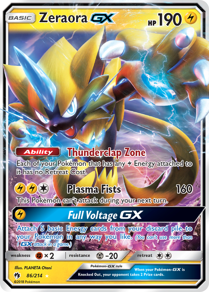 Zeraora-GX — illustrated card
