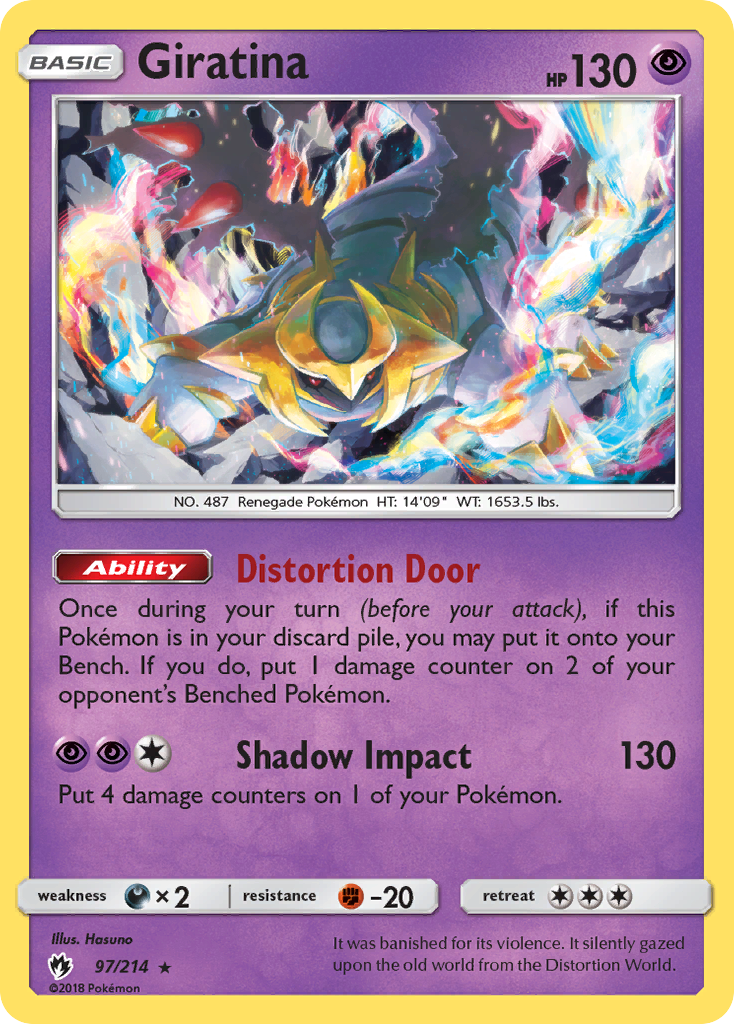 Giratina — illustrated card