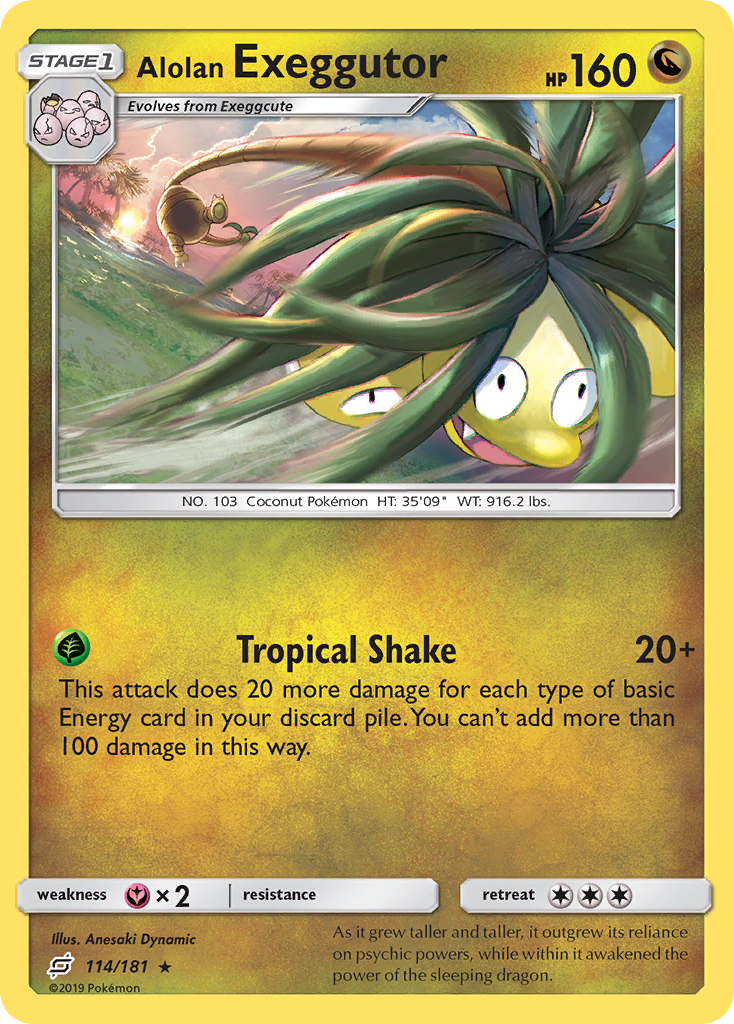 Alolan Exeggutor — illustrated card