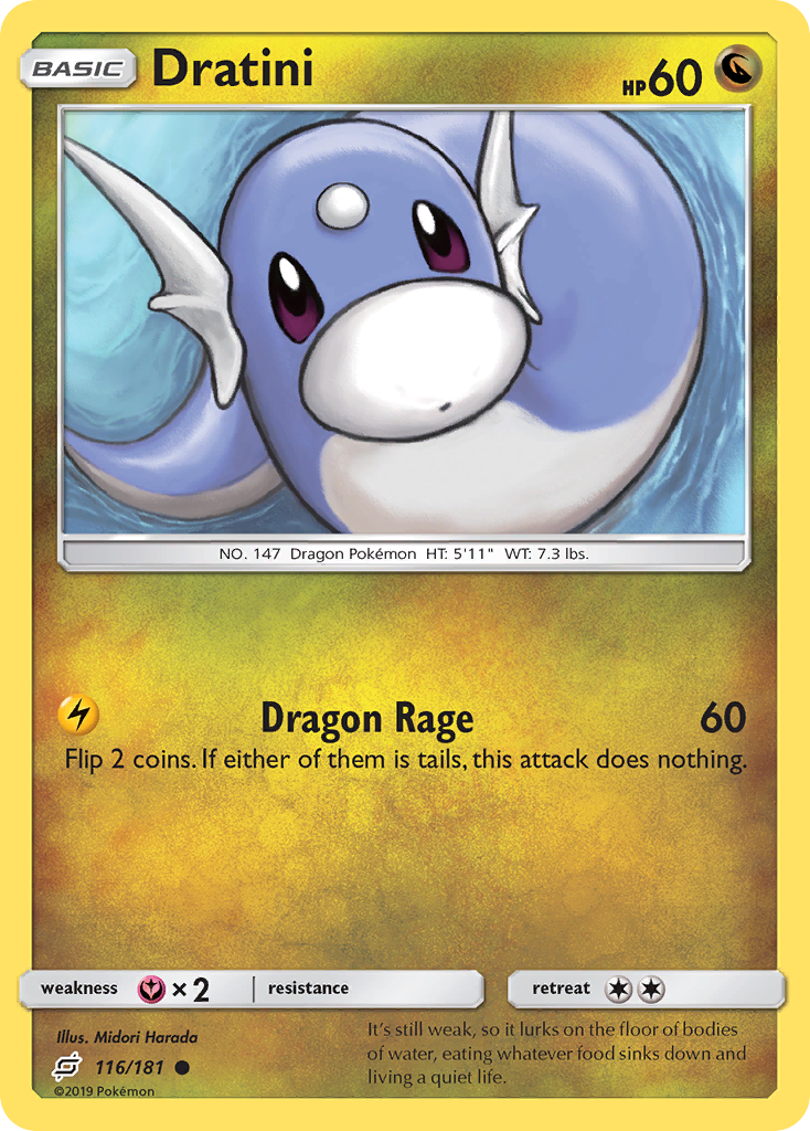 Dratini — illustrated card