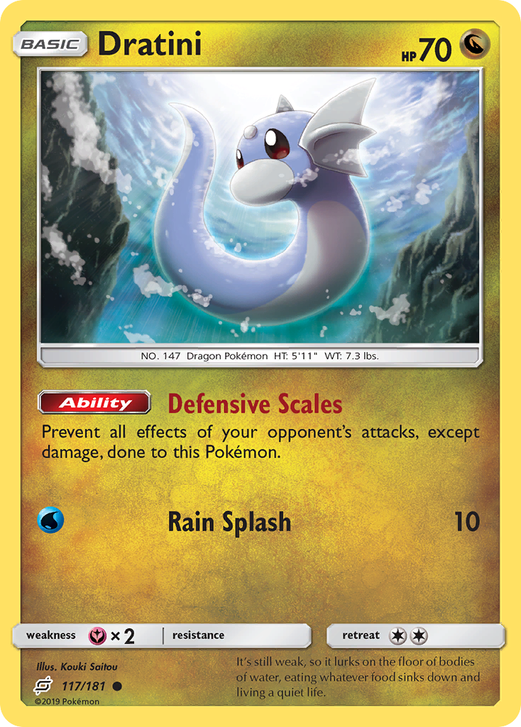 Dratini — illustrated card