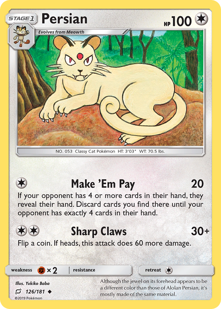 Persian — illustrated card