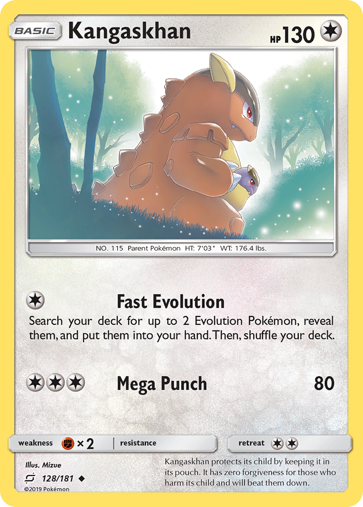 Kangaskhan — illustrated card